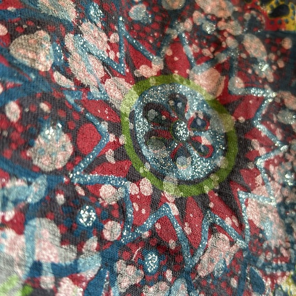 Sugar Tart Tie Dye V Neck Tee Shirt - Picture 5 of 8